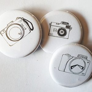 Lot de 3 Badges “Les Appareils Photos By Quiscrap”