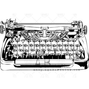 Tampon Vintage Typewriter ABstudio