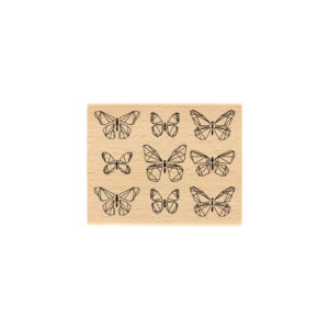Tampon Bois Papillons Graphiques Florilèges Design