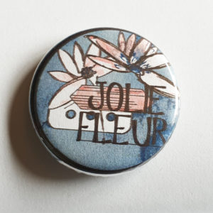 Badge Jolie Fleur By Quiscrap