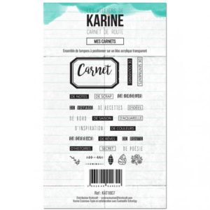 Tampon Clear Mes Carnets Collection Carnet de Route Les Ateliers de Karine