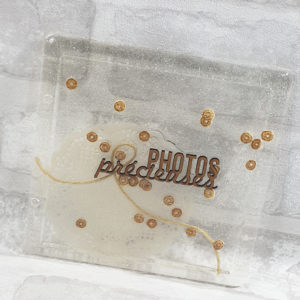 Couverture pour MiniAlbum en epoxy “Photos Précieuses” By Quiscrap