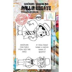 Tampon clear AALL and Create Stamp Set -474 Stan & Ollie