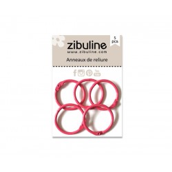 Anneaux de reliure 25 mm Zibuline (coloris à choisir dans le menu déroulant)