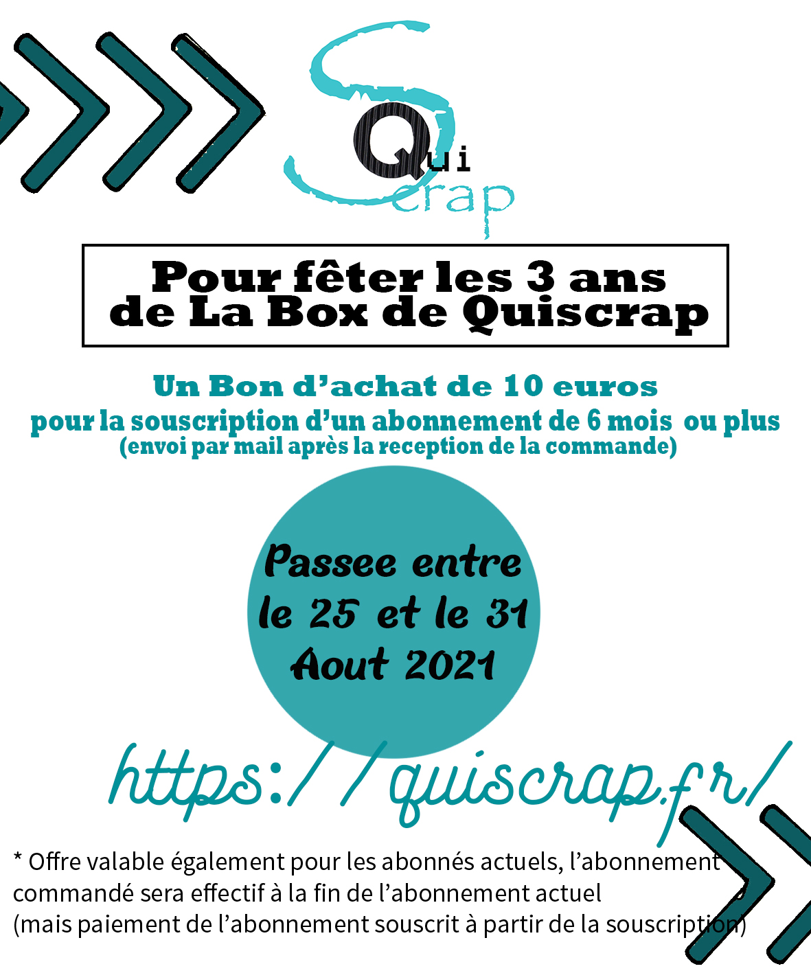 You are currently viewing La Box de Quiscrap fête ses 3 ans!