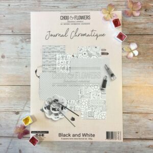 Collection papier A4 JOURNAL CHROMATIQUE BLACK AND WHITE Chou&Flowers
