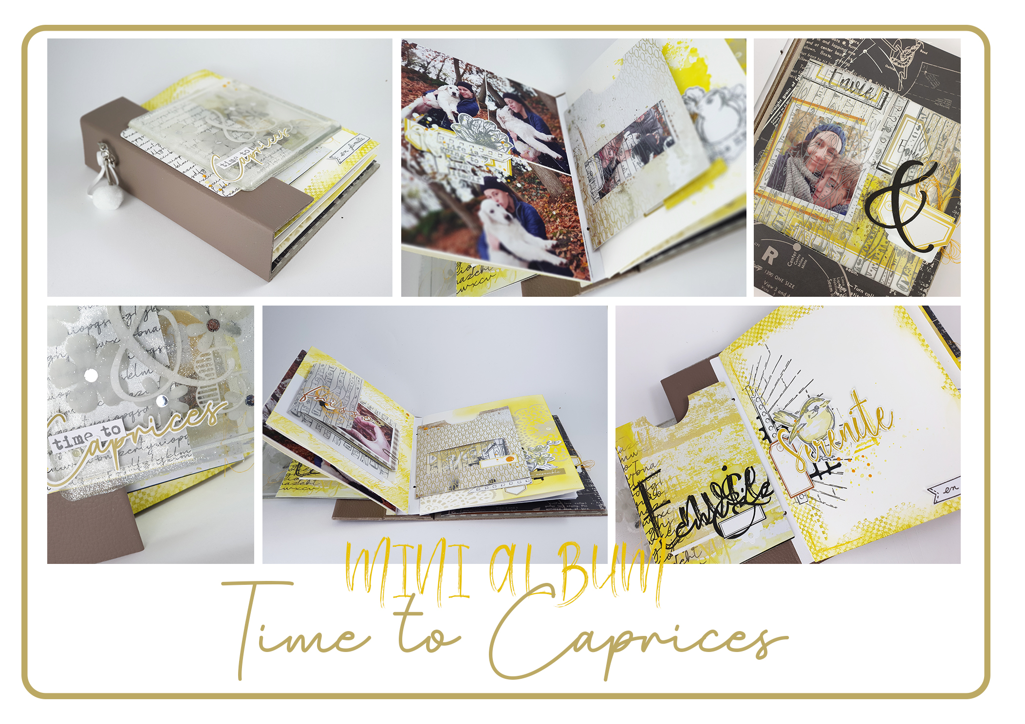 You are currently viewing Le Kit du Minialbum Time To Caprices est disponible chez Quiscrap