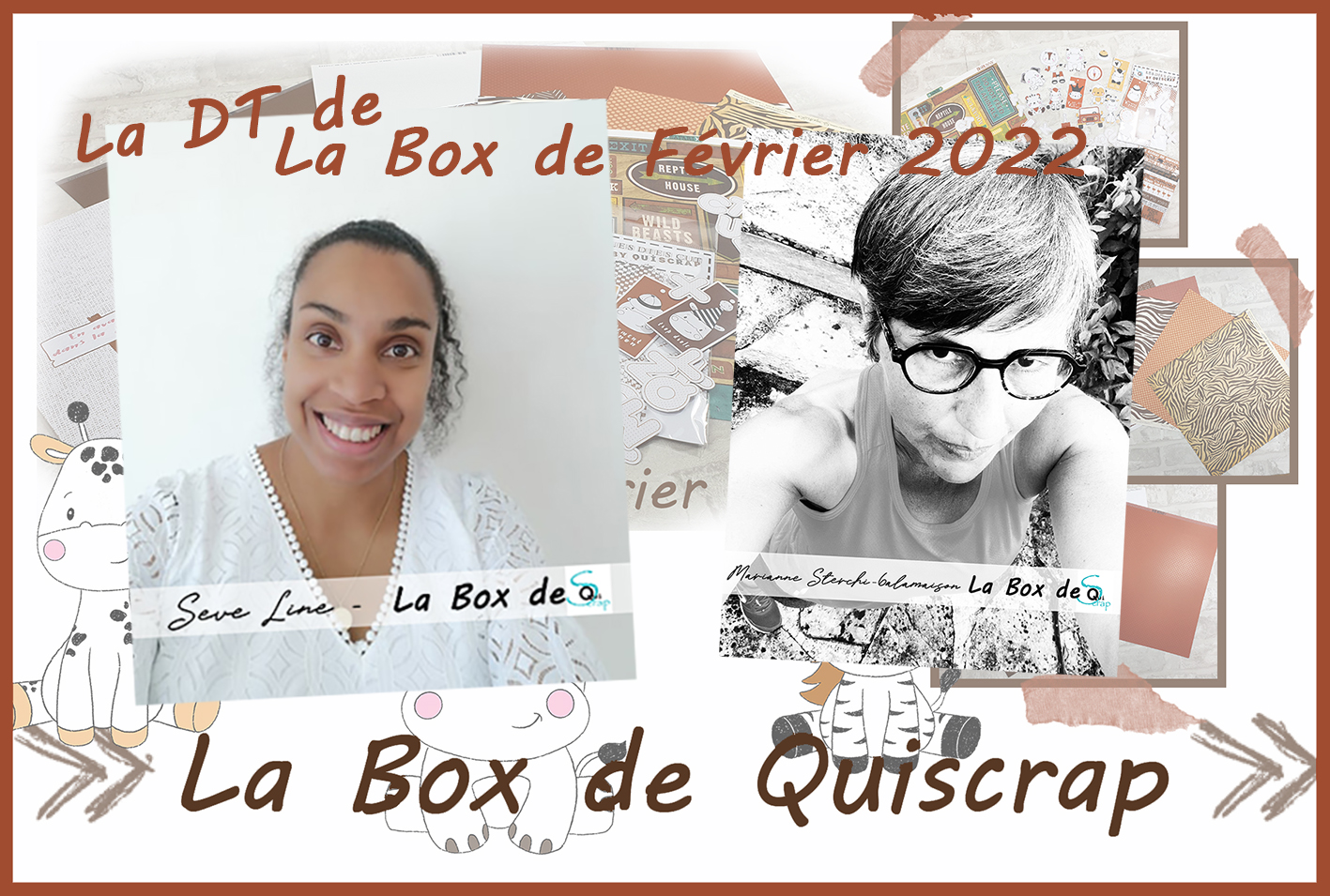 You are currently viewing Les Invitées Créatives de la Box de Février 2022 sont: Seve Line et Marianne Sterchi