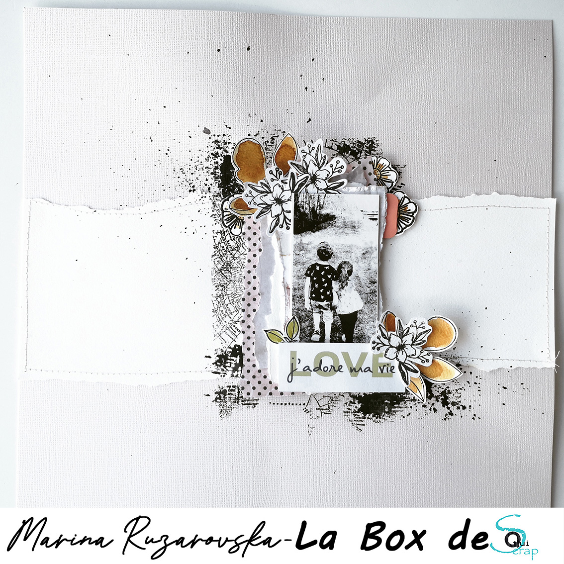 You are currently viewing Tuto n°3 pour la Box de Juin 2022 par Marina Ruzarovska: la page de scrap