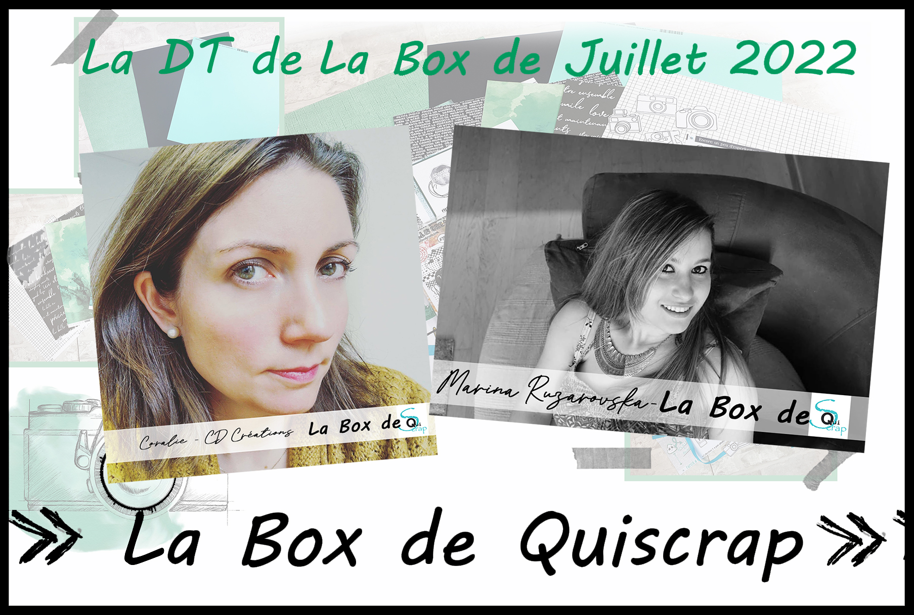 You are currently viewing Les Invitées Créatives de la Box de Juillet, Aout et Septembre 2022 sont Marina Ruzarovska et Coralie CD Créations