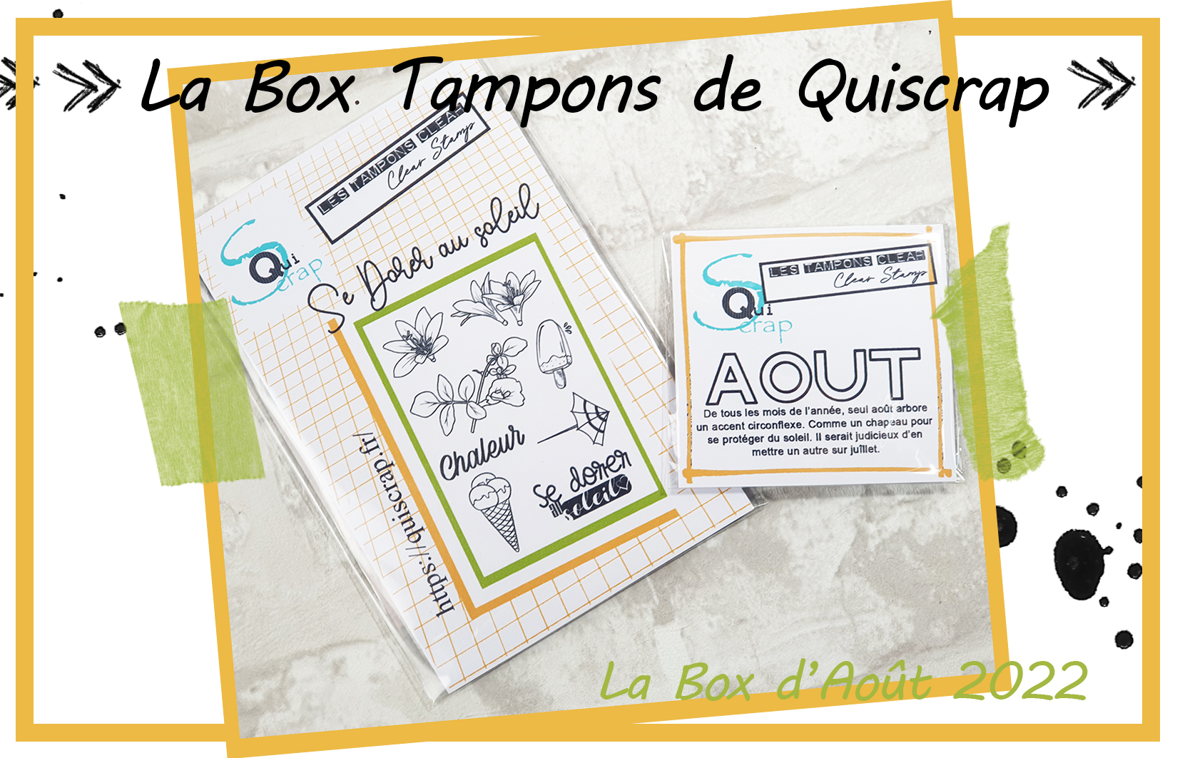 You are currently viewing La Box Tampons d’Août 2022