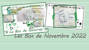 Lire la suite à propos de l’article Les Box de Novembre 2022: la Box et la Box Tampons