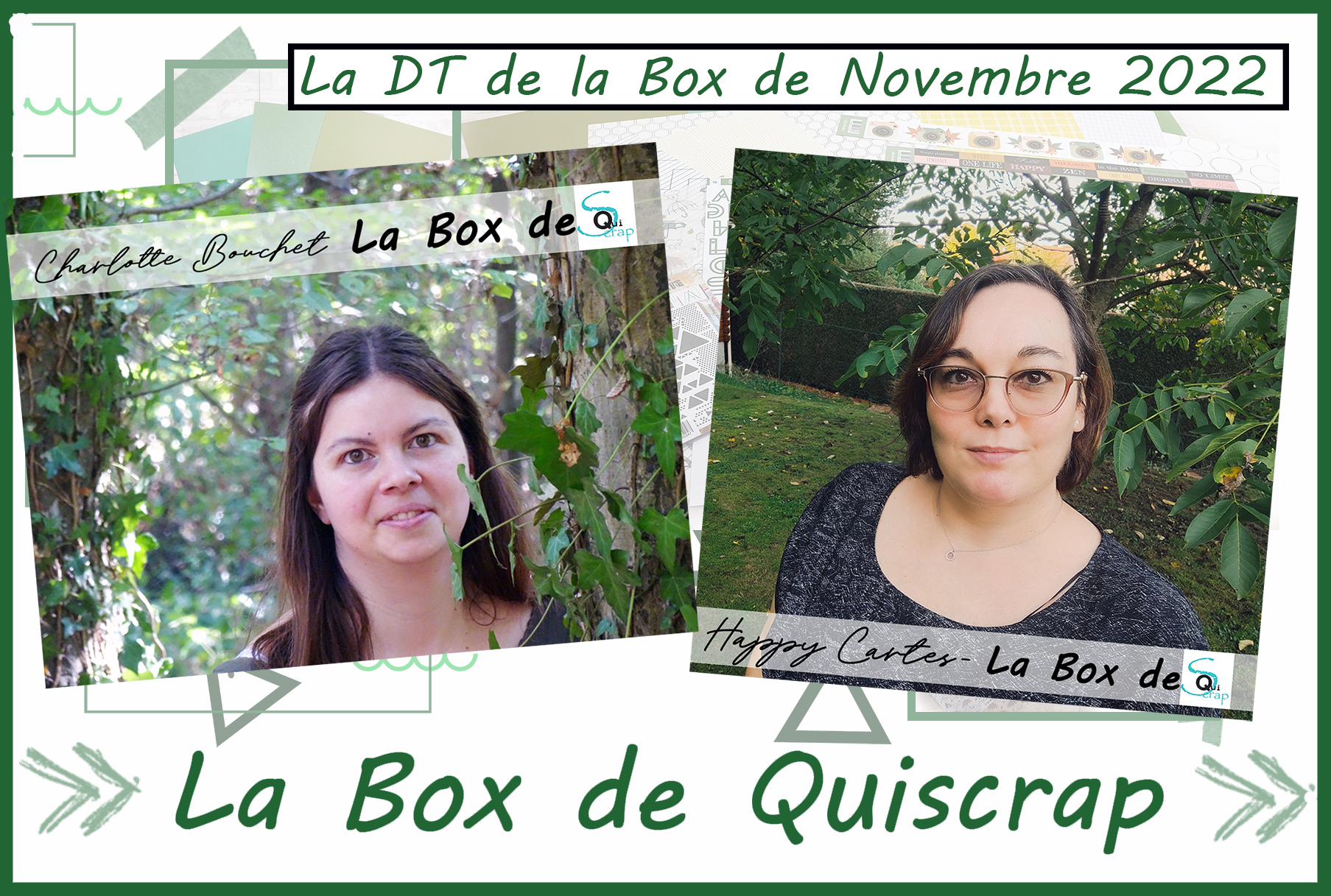 You are currently viewing Les Invitées Créatives des Box de Novembre et Décembre 2022 sont Charlotte Bouchet et Karine de Happy Cartes