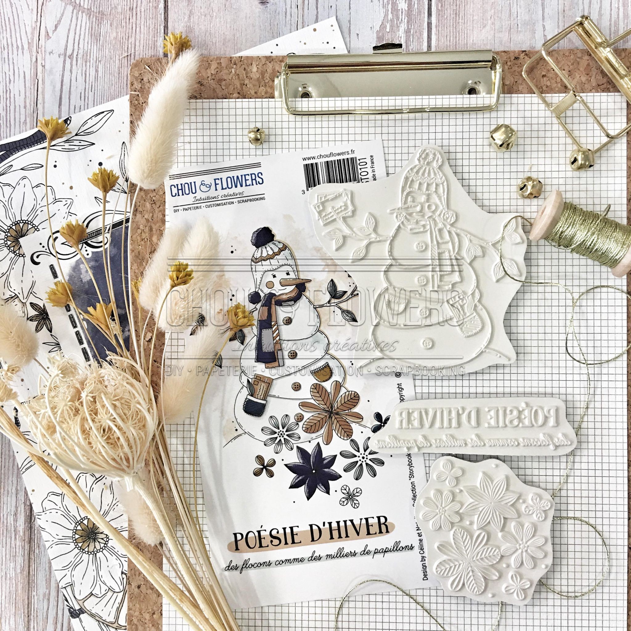Tampons cling Mr Snow – Collection Storybook – Chou&Flowers