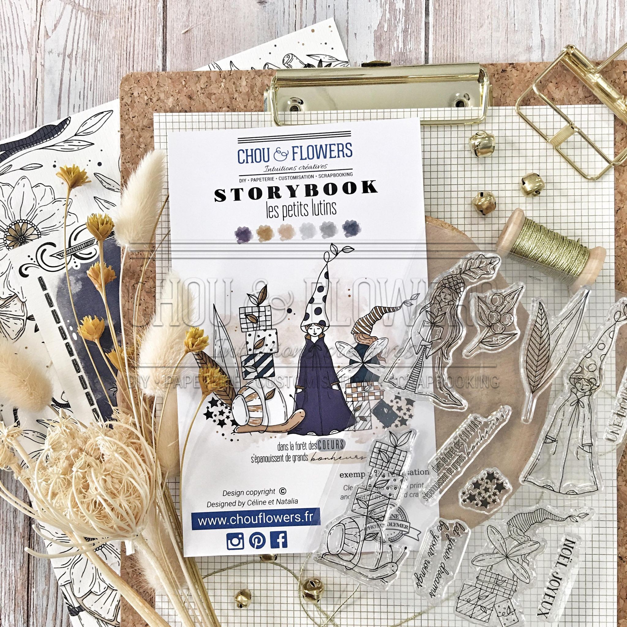 Tampons clear Les Petits Lutins – Collection Storybook – Chou&Flowers