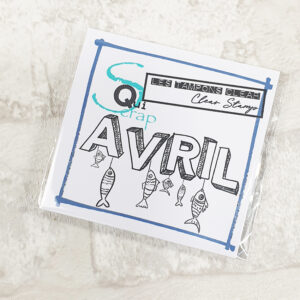Tampon clear – Avril – Quiscrap