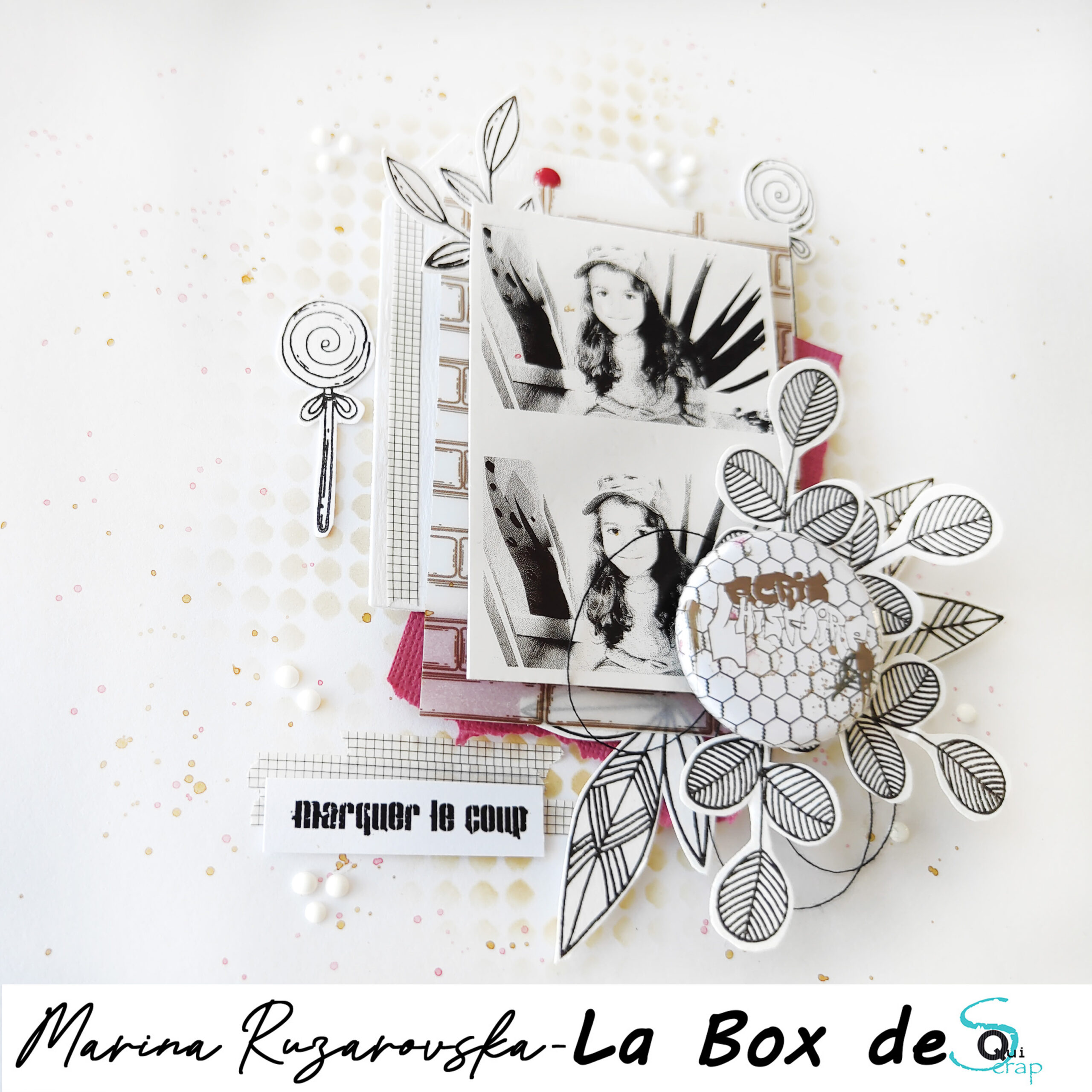 You are currently viewing Tuto n°1 pour la Box de Février 2023 par Marina Ruzarovska: la page de scrap