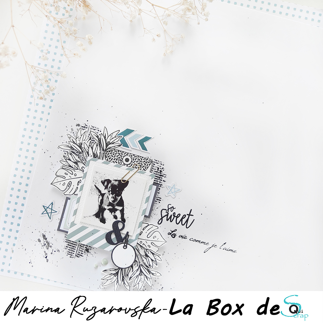 You are currently viewing Tuto n°1 pour la Box de Mars 2023 par Marina Ruzarovska: la page de scrap