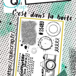 Tampons clear – C’est dans la boite – Collection Y a pas photo – Quiscrap
