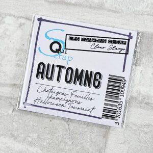 Tampon clear – Automne – Quiscrap