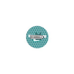 Badge – En vadrouille – Collection HEXAGONE Tour – Quiscrap