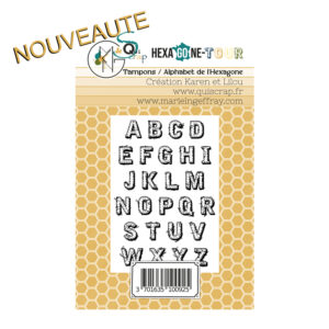 Tampons – Alphabet de l’hexagone  – Collection HEXAGONE Tour – Quiscrap