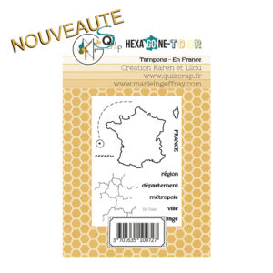 Tampons – En France  – Collection HEXAGONE Tour – Quiscrap