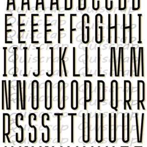 Planche de Dies-cut – Alphabet #11 – Quiscrap