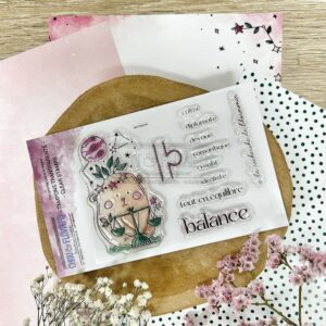 Tampons clear – Doudou balance – HORS SERIE DOUDOULAND LES ASTROS – Chou and flowers