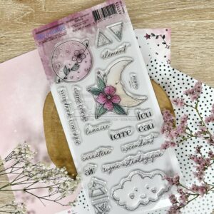 Tampons clear – Element – HORS SERIE DOUDOULAND LES ASTROS – Chou and flowers