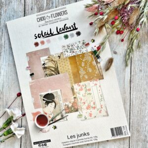 Collection Papiers Junk – Soleil Levant – Chou and flowers