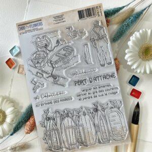 Tampons CLEAR A5 Port d’attache – Souvenirs d’été – Chou & Flowers