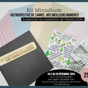 Kit complet Minialbum du calendrier de l’Avent 2024 « RETROSPECTIVE: mes meilleurs moments »