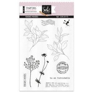 Tampons transparents – SO’ VINTAGE : TENDRES PENSEES – Sokaï