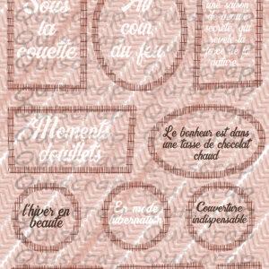 Planche de Dies-cut – Cadres d’hiver – Quiscrap