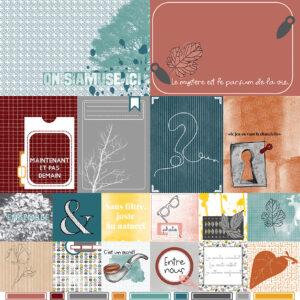Papier Présentation des imprimés  – Collection Enigme Florale – Quiscrap