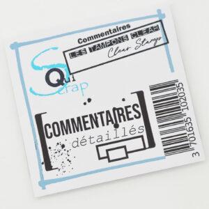 Tampon clear – Commentaires – Quiscrap