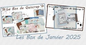 Lire la suite à propos de l’article Les Box de Janvier 2025
