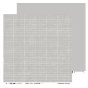 Papier n°4 Uni et quadrillage – Collection Enigme Florale – Quiscrap