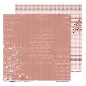 Papier n°5  – Collection Enigme Florale – Quiscrap