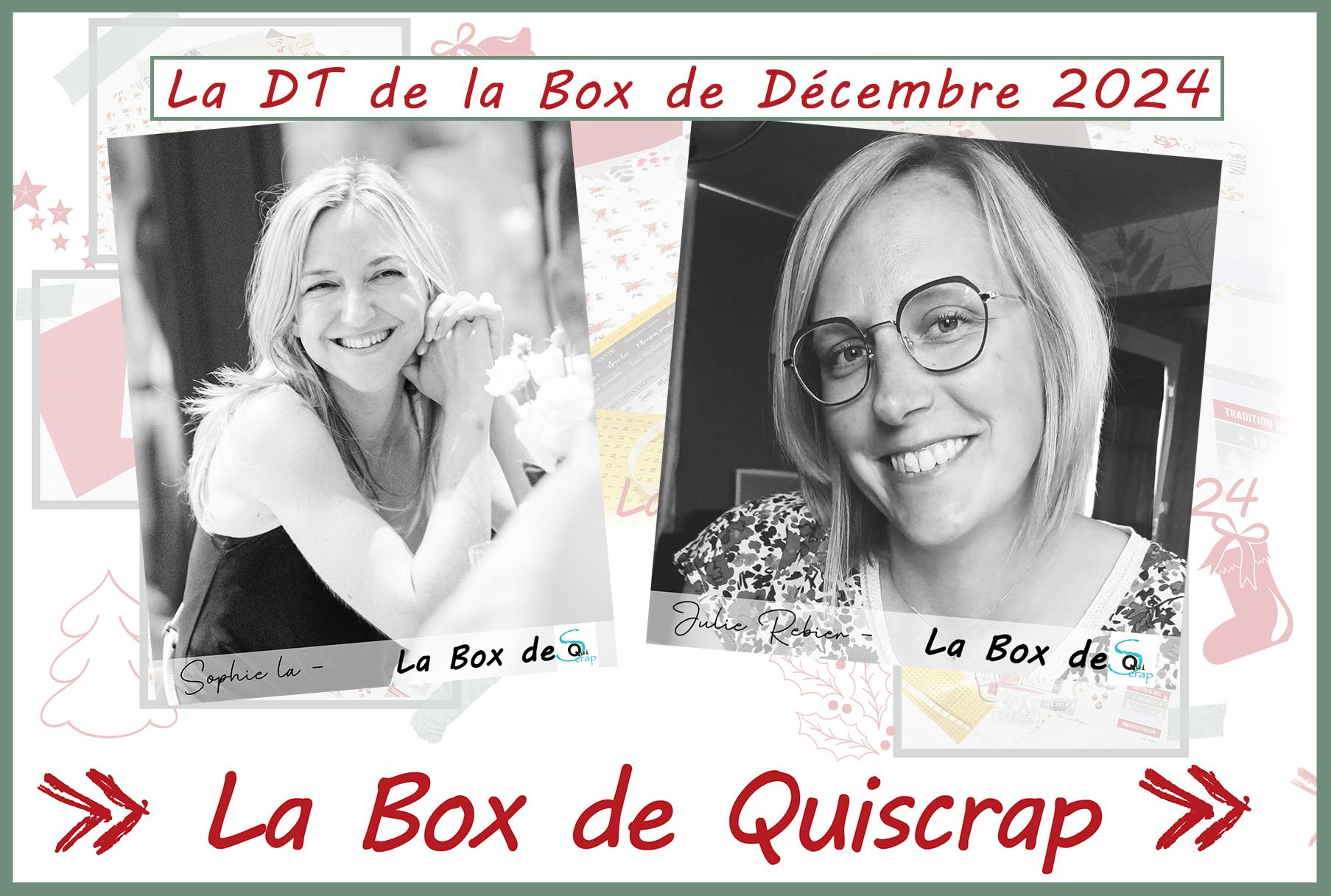 Lire la suite à propos de l’article Les invitées créatives de la Box de Décembre sont Julie Rebier et Sophie La