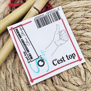 Tampon clear – C’est top – Quiscrap