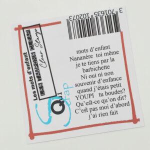 Tampon clear – Les mots d’enfant – Quiscrap