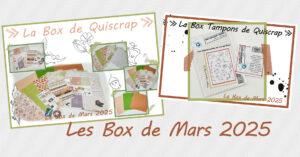 Lire la suite à propos de l’article Les Box de Mars 2025