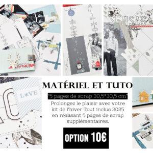Kit Minialbum Je pars en vacances avec mon kit de scrap Hiver 2025 + option 5 pages de scrap (TOUT INCLUS)
