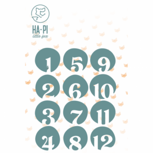 Matrices de découpe Bulles de mois – HA PI Little Fox