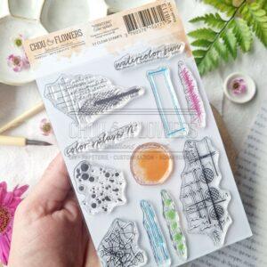 Tampons A6 Color splash – Collection VIBRATIONS – Chou & Flowers
