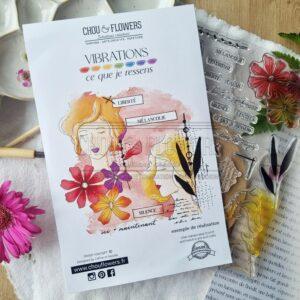 Tampons A5 Ce que je ressens – Collection VIBRATIONS – Chou & Flowers