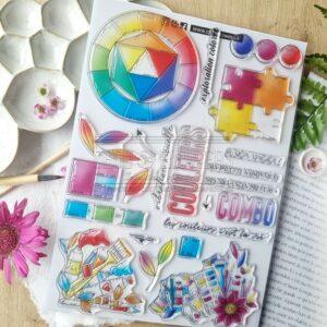 Tampons Clear A4 Chromatique – Collection VIBRATIONS – Chou & Flowers