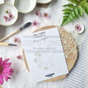 POCHOIR Fleur mandala 2 – Collection VIBRATIONS – Chou & Flowers